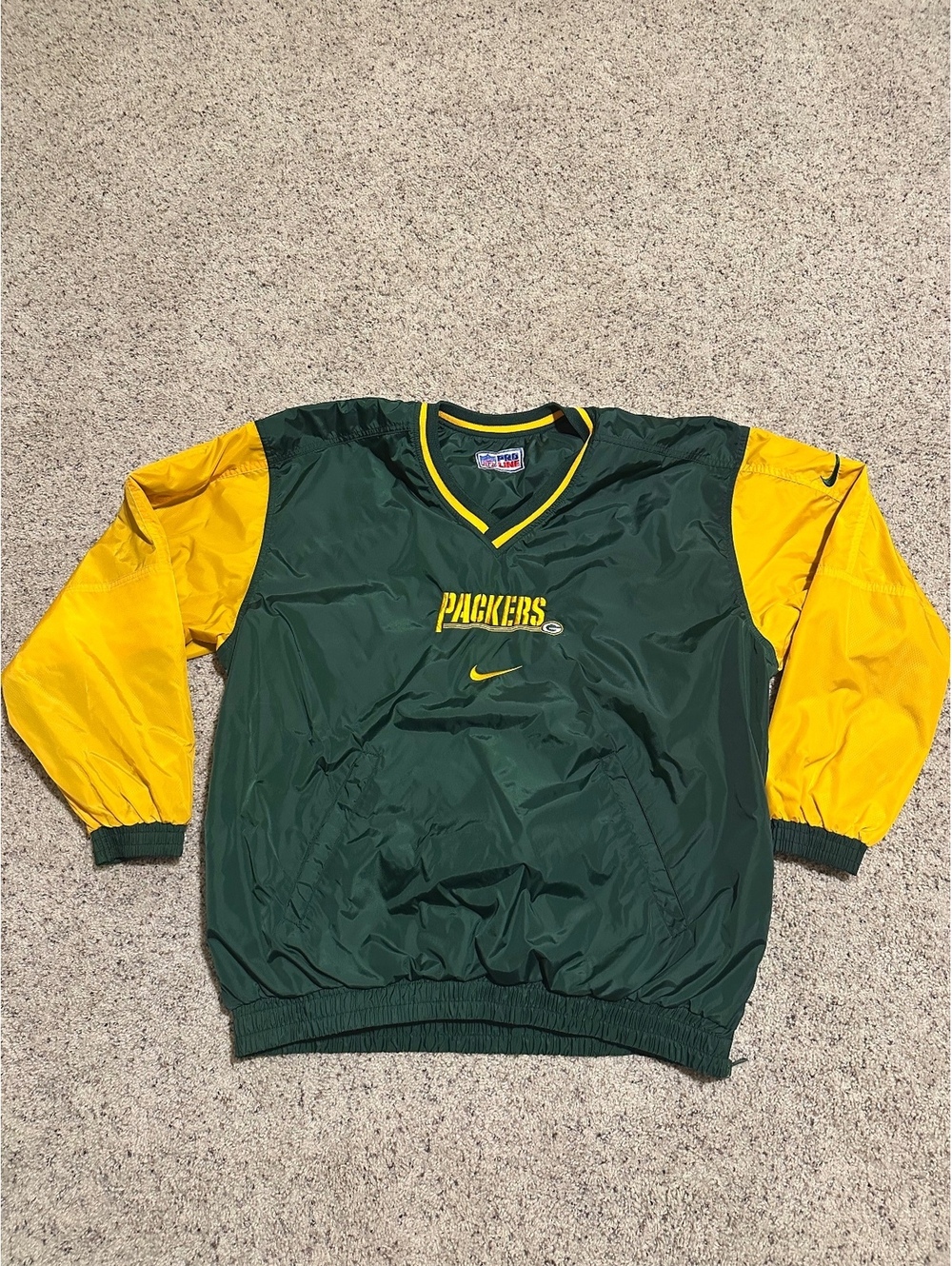 Vintage Green Bay Packers NFL Pro Line Pullover Jacket Reversible